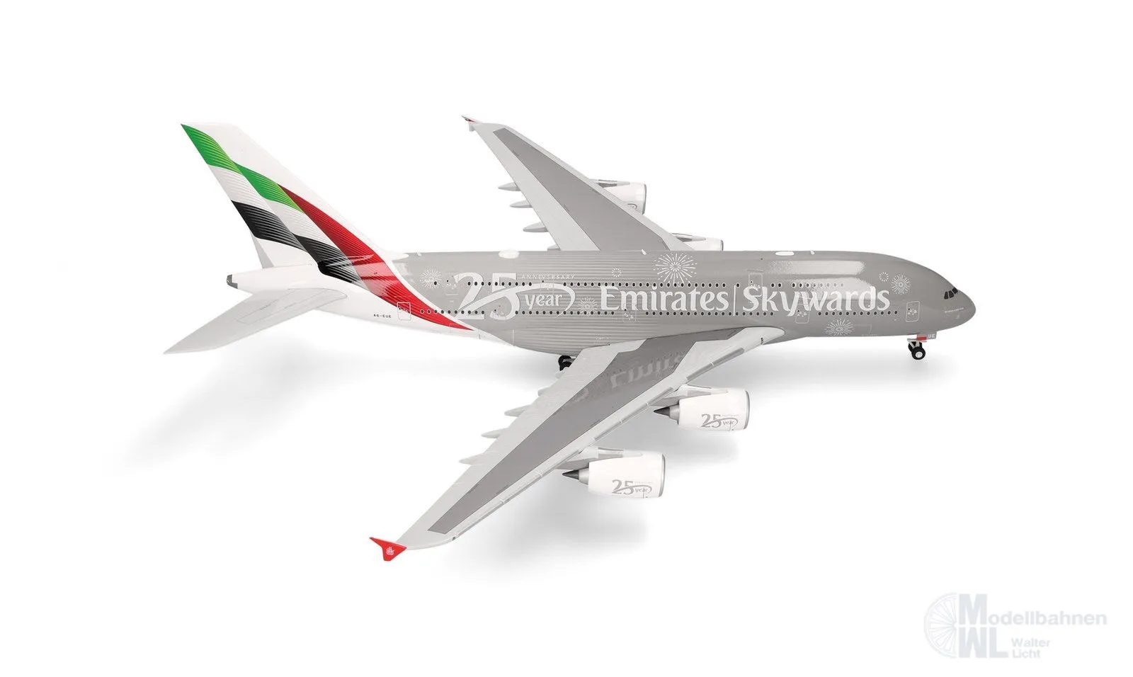 Herpa 539753 - Airbus A380 Emirates Skyward 25 Years 1:500