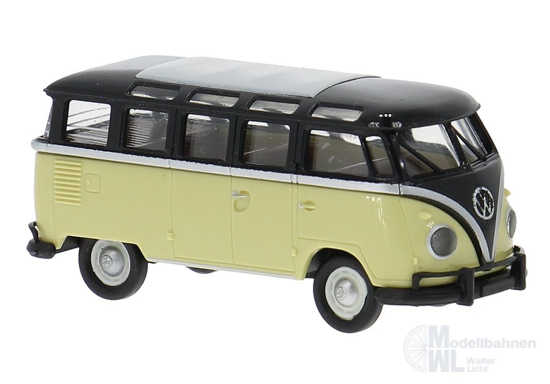 Brekina 31851 - VW T1b Samba schwarz/beige H0 1:87