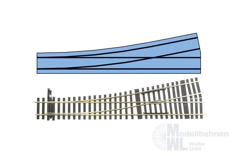 Lenz 45031-01 - Handweiche links 11,25° Radius 1649,39 mm Spur 0