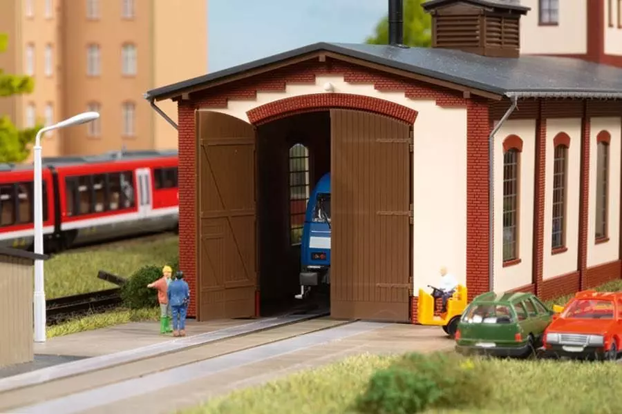 Auhagen 13345 - Lokschuppen einständig TT 1:120