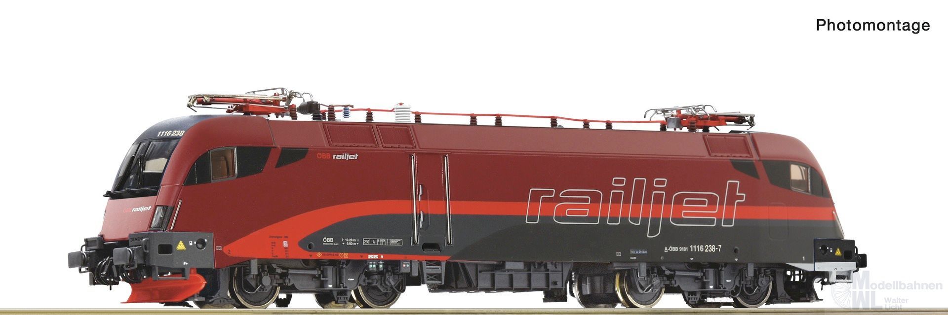 Roco 7520208 - E-Lok Rh 1116 Railjet ÖBB Ep.VI H0/WS Sound