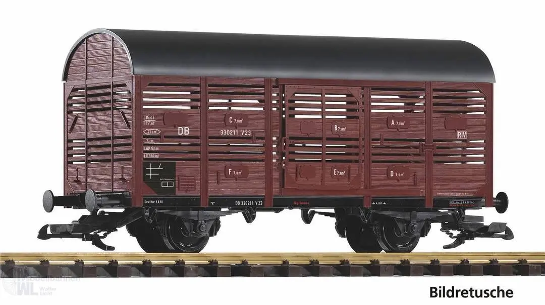 Piko 37979 - Viehtransportwagen DB Ep.III Türen zum öffnen Spur G 1:22,5
