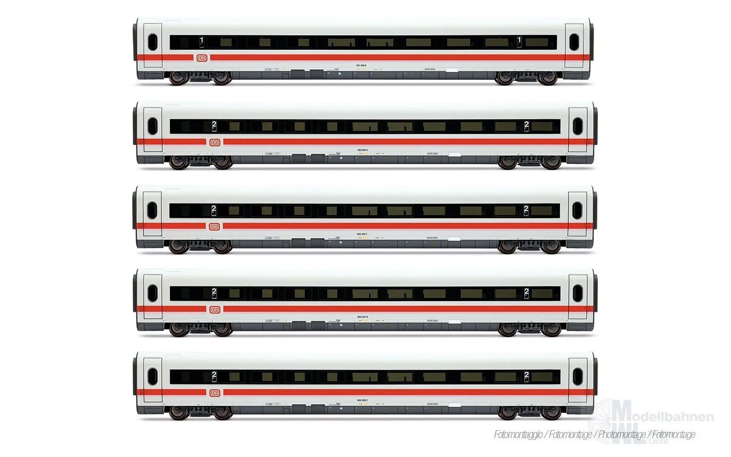 Lima 4681 - Ergänzungswagen Set ICE 1 DB Ep.IV 5.tlg. H0/GL