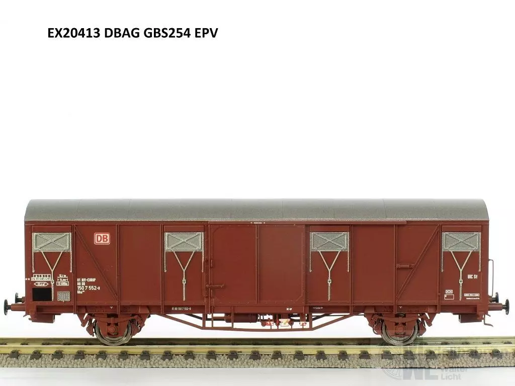 Exact Train 20413 - Güterwagen gedeckt DB AG Ep.V Gbs 254 H0/GL