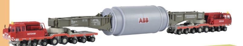 Kibri 13523 - Schwerlastselbstfahrer DB Heuler mit Ladegut Generatorstator - Funktionsbausatz 