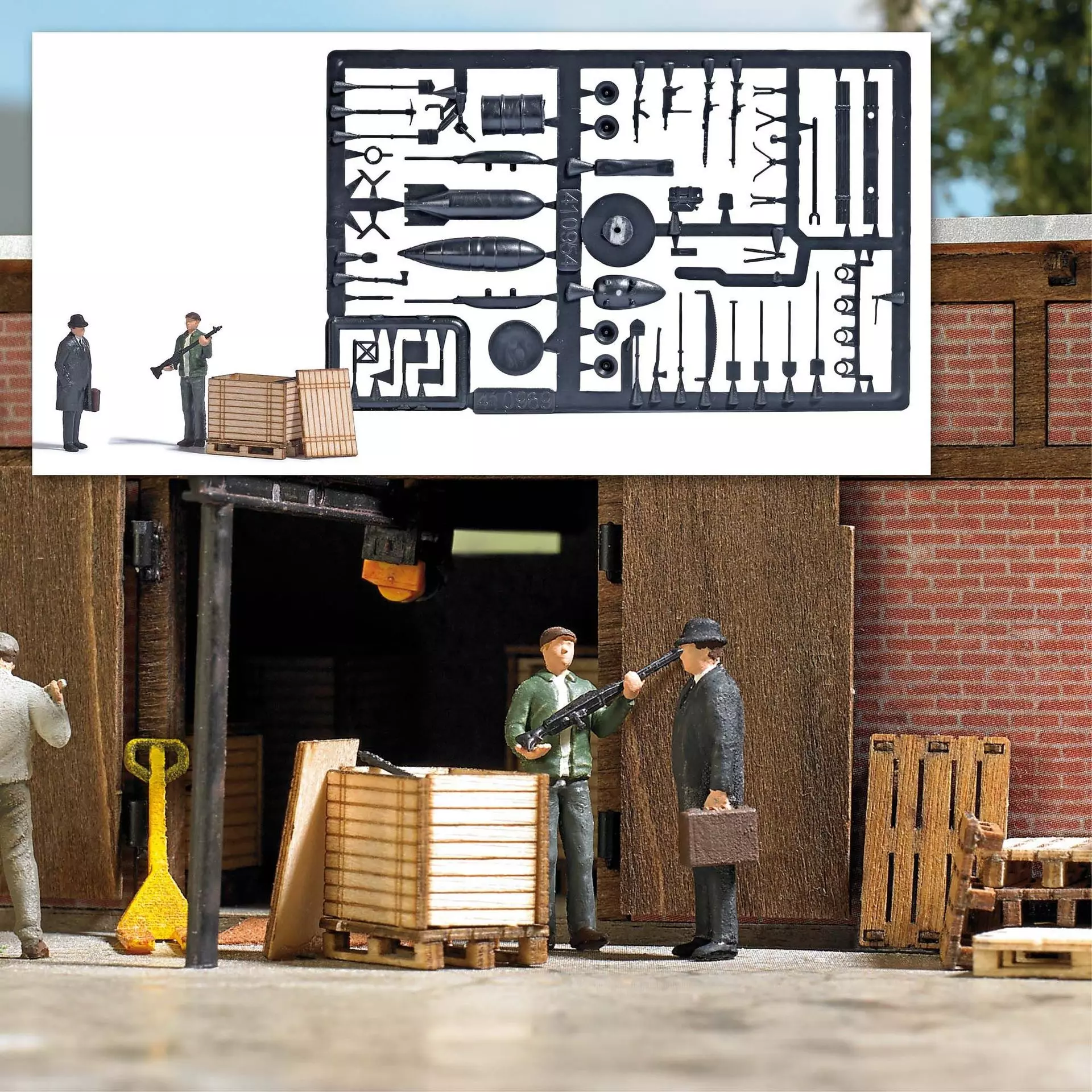 Busch 7952 - A-Set: Waffenschieber H0 1:87