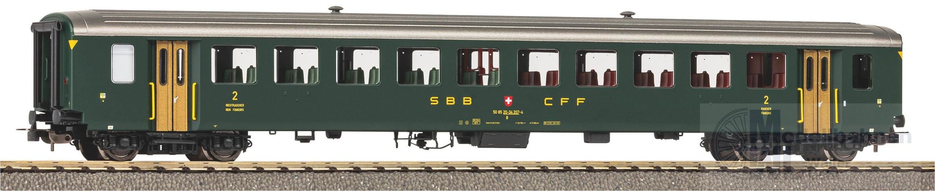 Piko 96765 - Personenwagen SBB Ep.IV EW I 2.Kl. alte Schrift H0/GL
