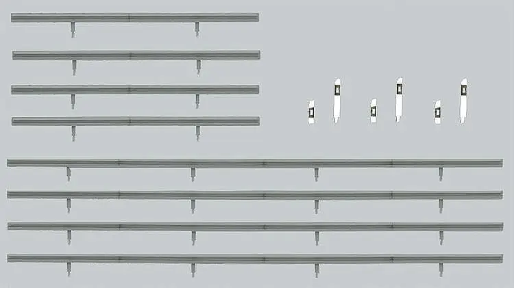 Faller 180535 - Leitplanken und 32 Begrenzungspfosten H0 1:87