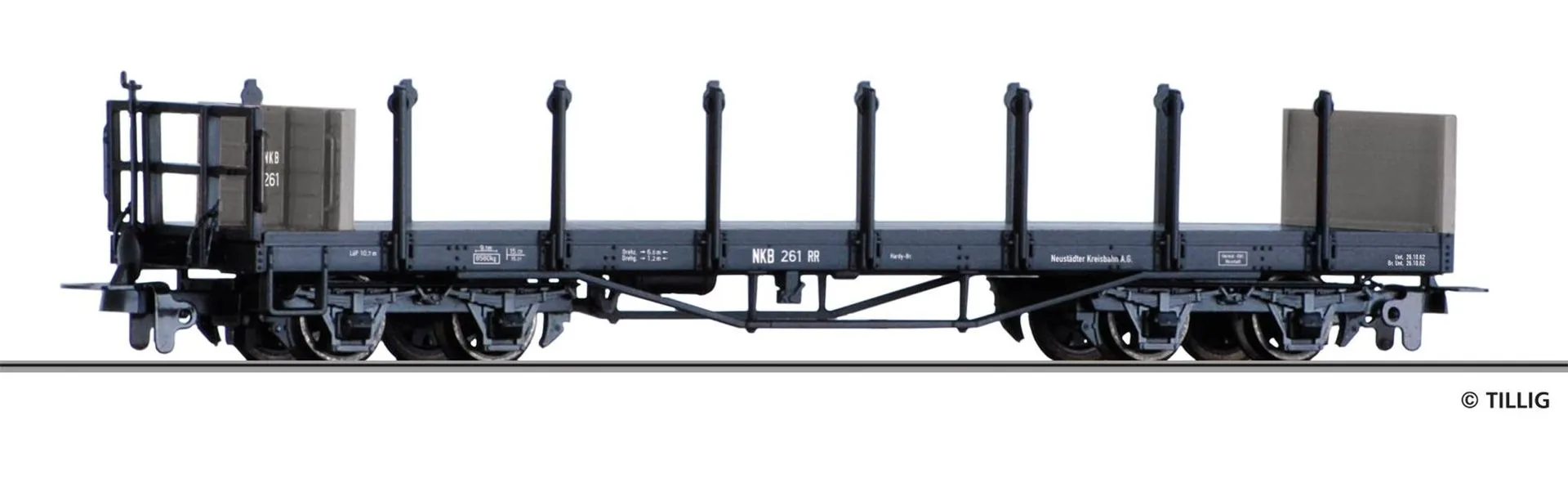 Tillig 15983 - Rungenwagen NKB Ep.III RR H0m