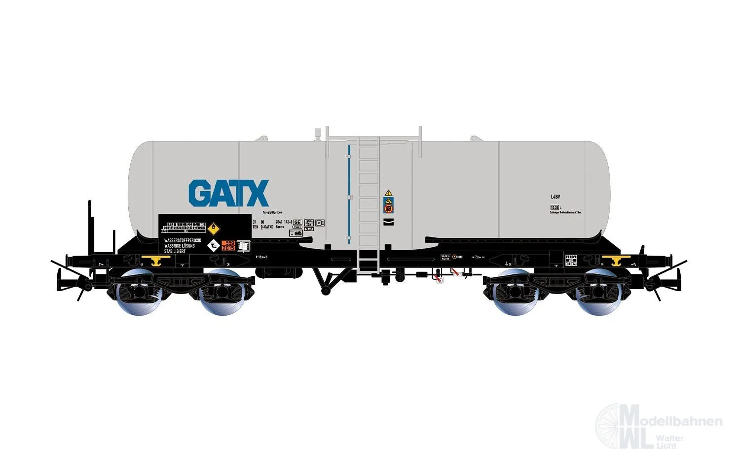 Rivarossi 6699 - Kesselwagen GATX Ep.VI silbern H0/GL