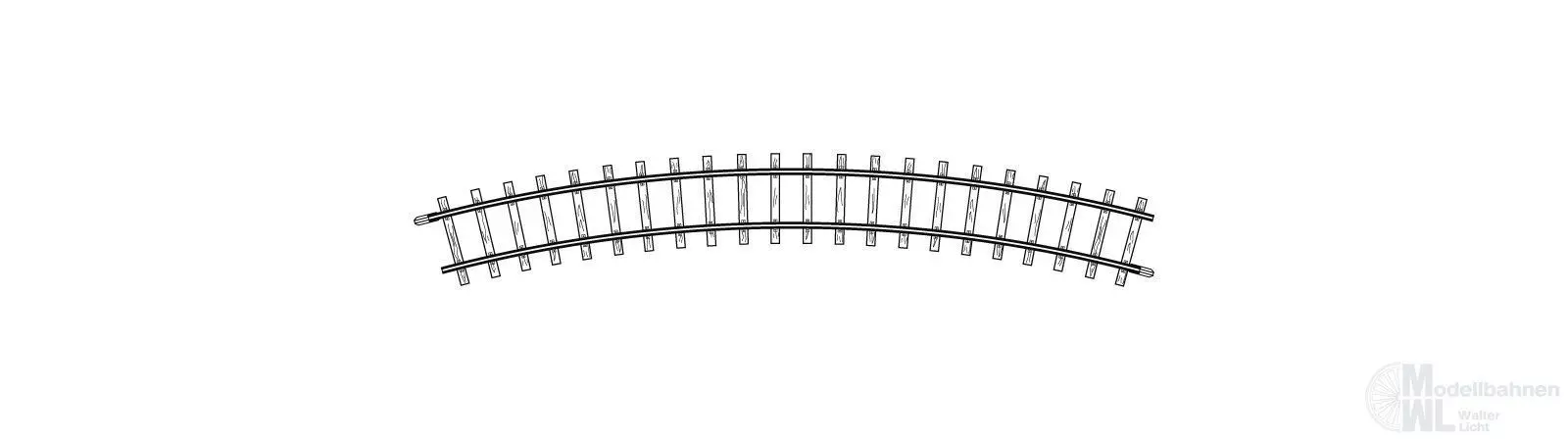 Bemo 4230000 - Gleis gebogen R 330 mm 30° H0m