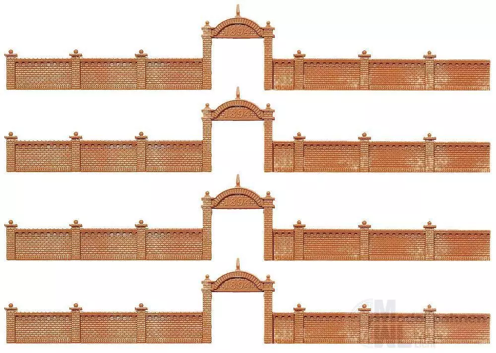 Faller 272405 - Fabrikmauer 68,4 cm N 1:160
