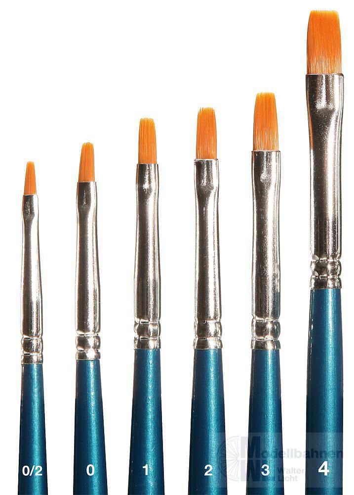 Faller 172131 - Pinsel-Set, Flachpinsel, synthetisch