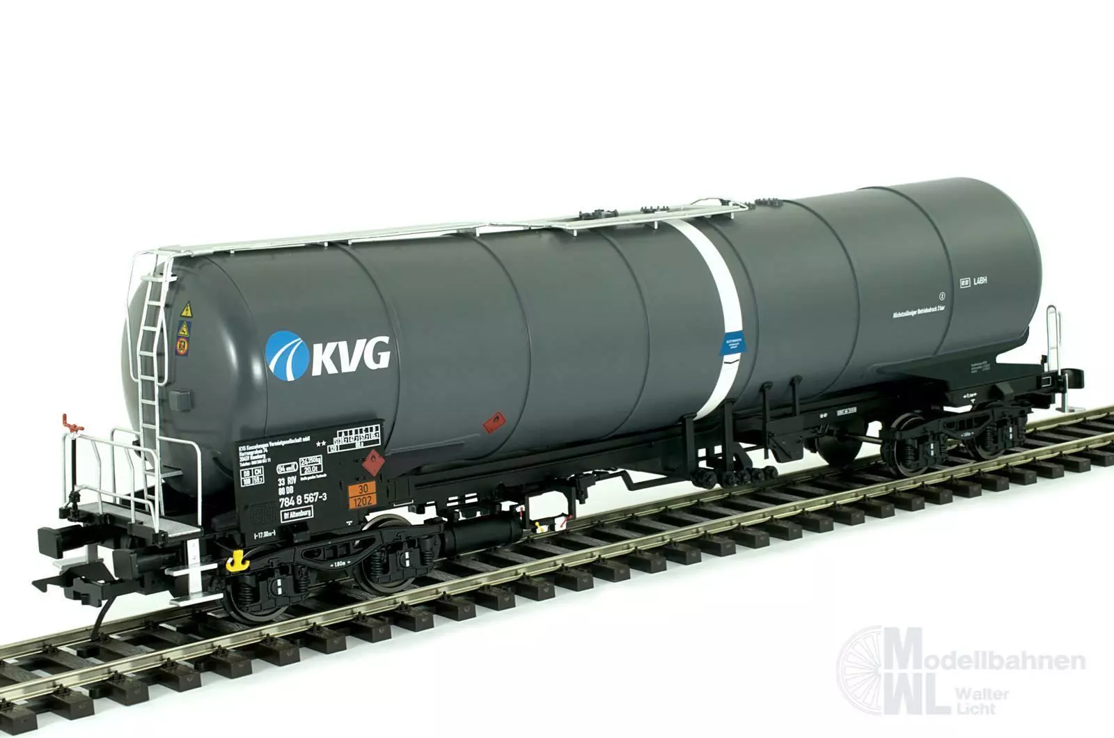 Lenz 42323-05 - Kesselwagen KVG Zans dunkelgrau Spur 0