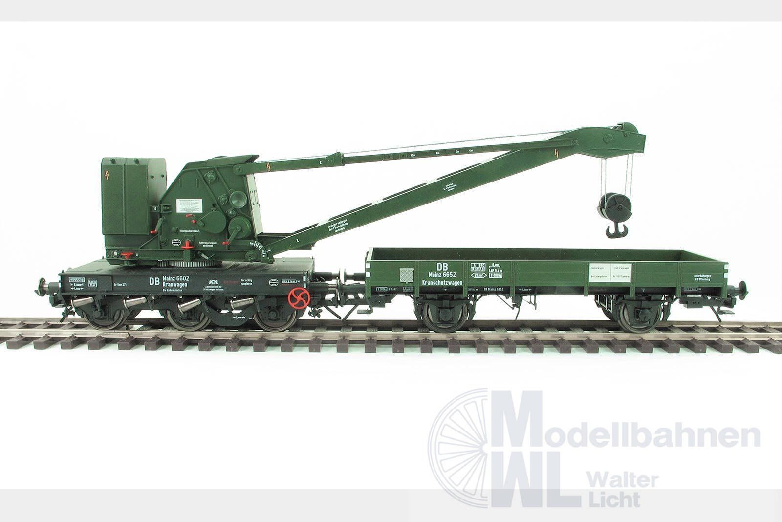 Lenz 42450-02 - Kran Wyhlen 10t, DB, Epoche 3, mit KranschutzwagenSpur 0 Lenz 42450-02 - Kran Wyhlen 10t, DB, Epoche 3, mit KranschutzwagenSpur 0