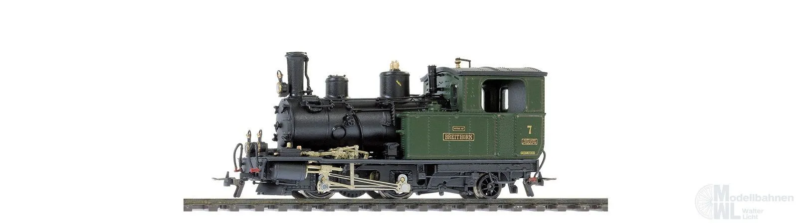 Bemo 1292527 - Dampflok HG 2/3 BVZ Ep.V/VI Breithorn grün Metal Collection H0m