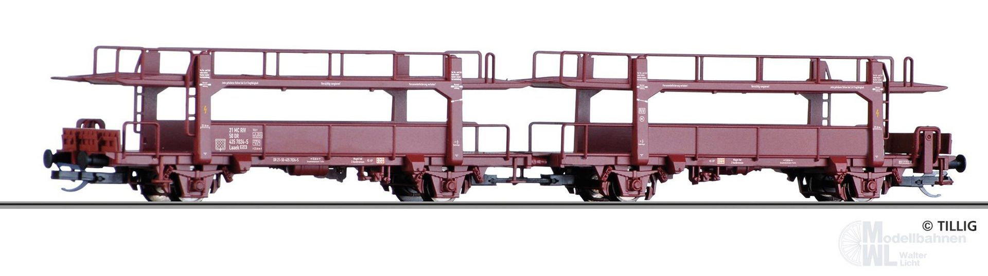 Tillig 18591 - Autotransportwagen-Einheit DR Ep.IV TT 1:120