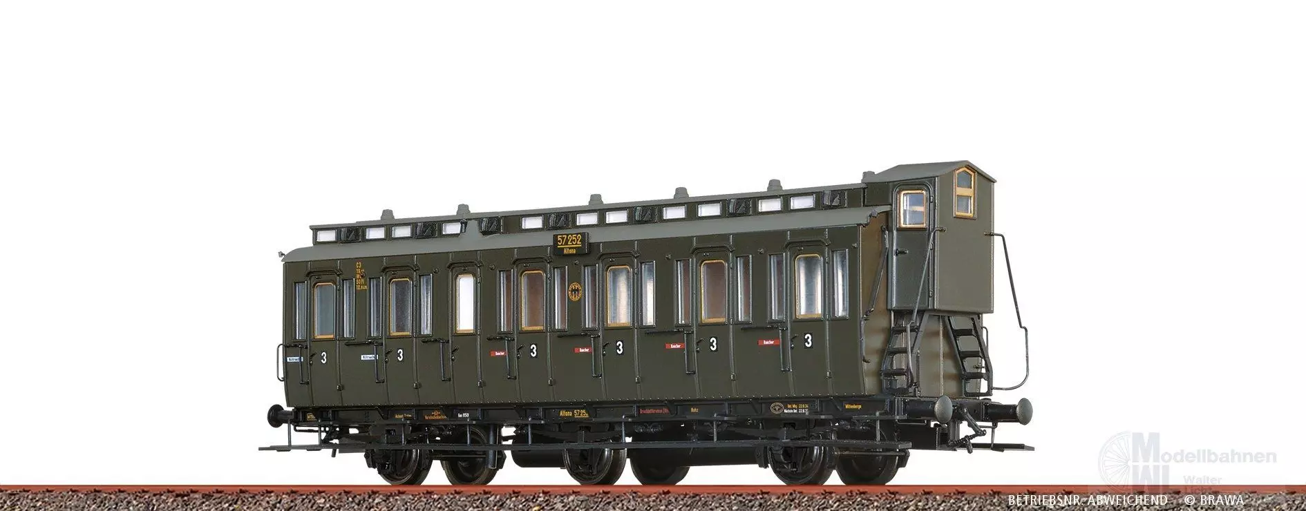Brawa 45493 - Abteilwagen DRG Ep.II C3 H0/GL