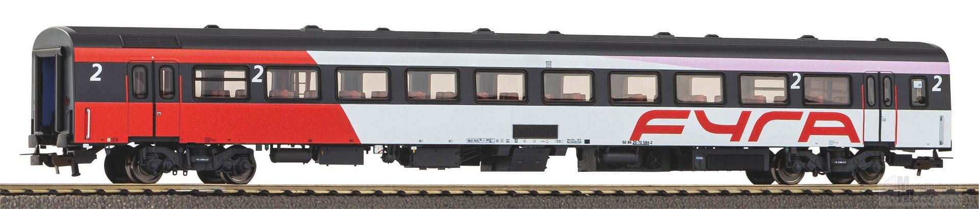 Piko 97638 - Personenwagen ICR Fyra Ep.V 2.Kl. 1.Betr.Nr. H0/GL Piko 97638 - Personenwagen ICR Fyra Ep.V 2.Kl. 1.Betr.Nr. H0/GL