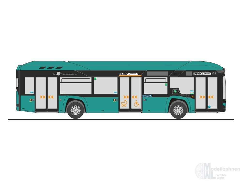 Rietze 77017 - Solaris Urbino 12 ´19 Hydrogen ICB Frankfurt H0 1:87
