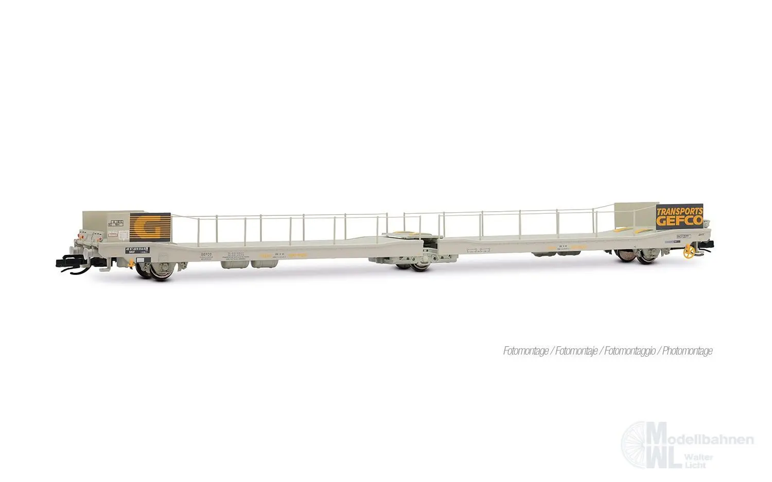 Arnold 9772 - Autotransportwagen SNCF Ep.IV TT 1:120