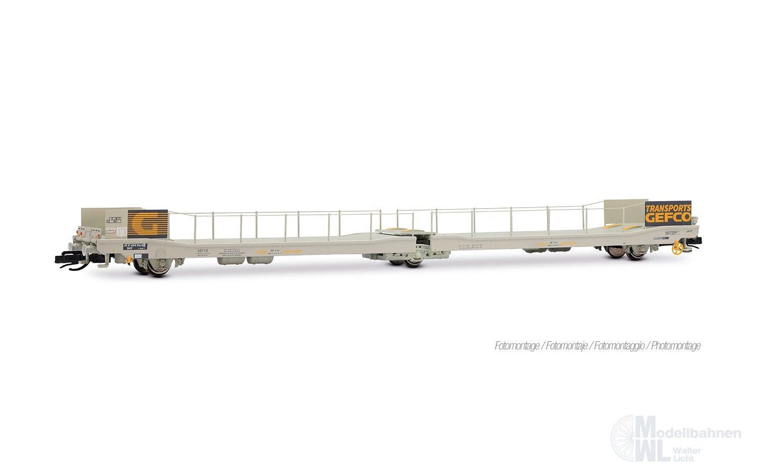 Arnold 9772 - Autotransportwagen SNCF Ep.IV TT 1:120