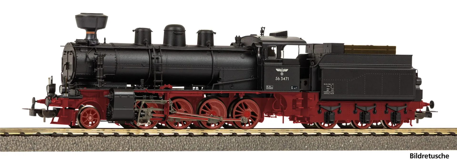 Piko 50804 - Dampflok BR 56.34-35 DRG Ep.II mit Kobelschornstein H0/GL Sound