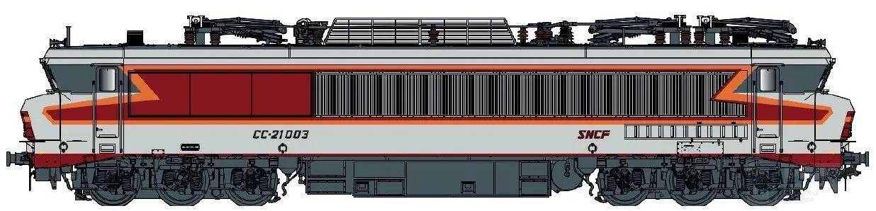 LS Models 10337 - E-Lok CC 21003 SNCF Ep.IV Arzens H0/GL