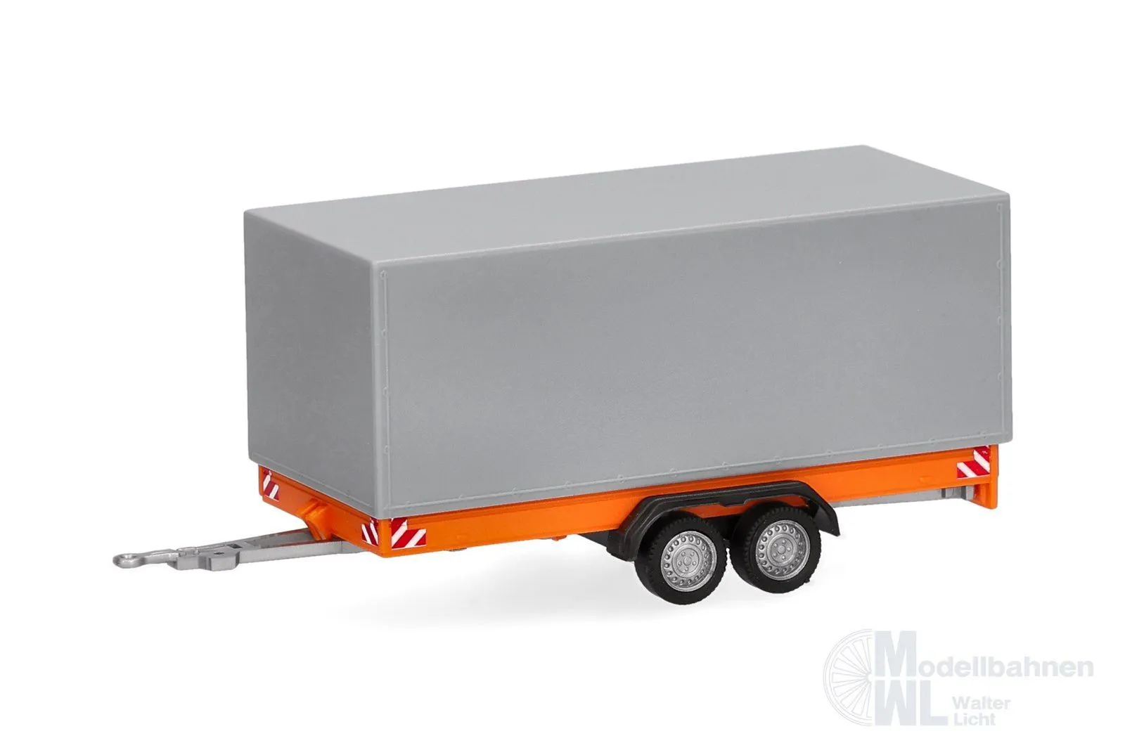 Herpa 055468 - Tandem-Planenanhänger für LKW 7,5t orange/grau H0 1:87