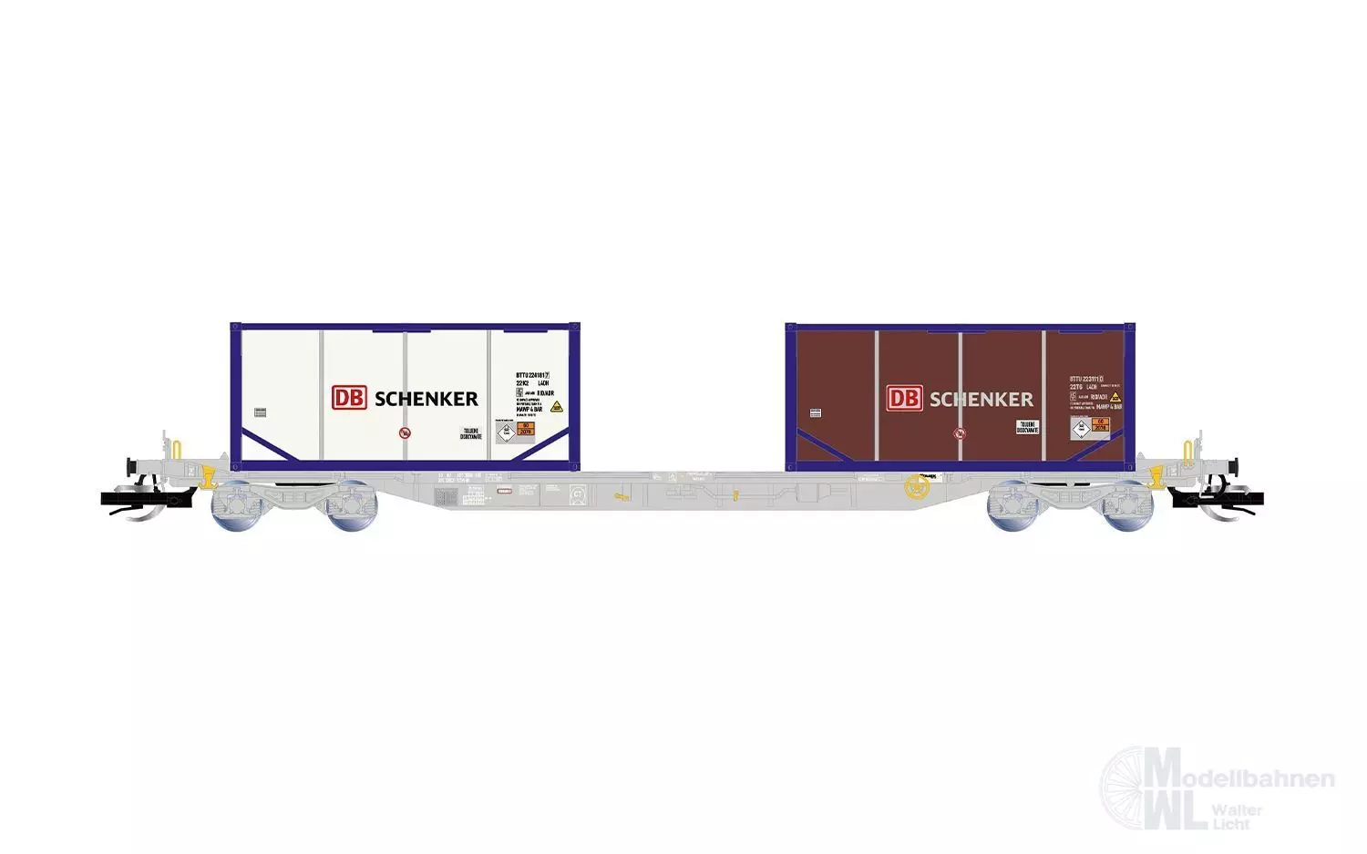 Arnold 9768 - Containertragwagen Ep.VI Container DB Schenker TT 1:120