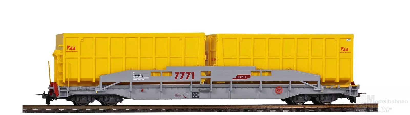 Bemo 2290121 - ACTS-Tragwagen RhB Ep.VI SI 7771 Mulden Montala H0m