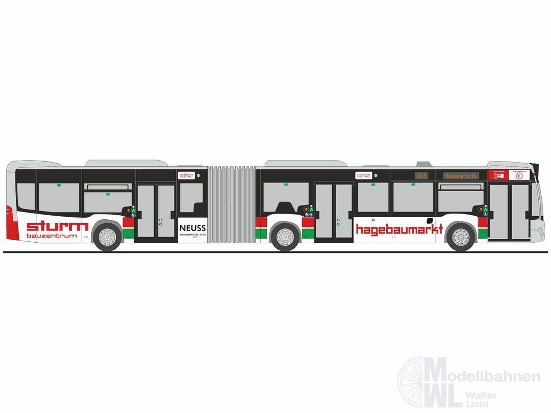 Rietze 69323 - Mercedes-Benz Citaro G ´12 Stadtwerke Neuss - Hagebaumarkt H0 1:87 Rietze 69323 - Mercedes-Benz Citaro G ´12 Stadtwerke Neuss - Hagebaumarkt H0 1:87