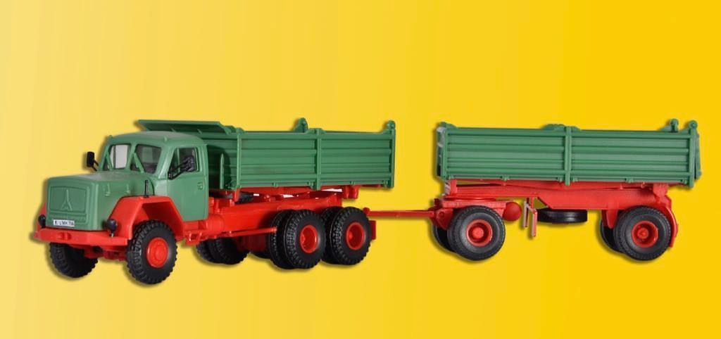 Kibri 14063 - MAGIRUS DEUTZ 230 D 26 AK mit Kippanhänger H0 1:87