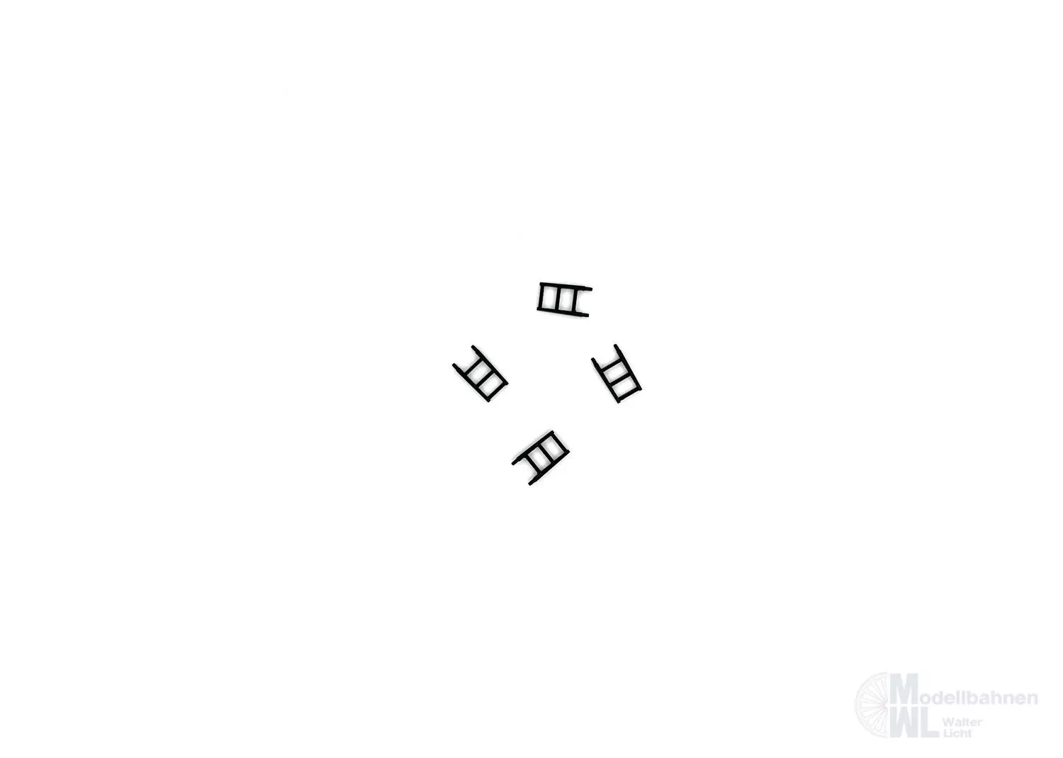 Märklin Ersatzeile E100672 - ERSATZTEIL: Leiter schwarz 4 St