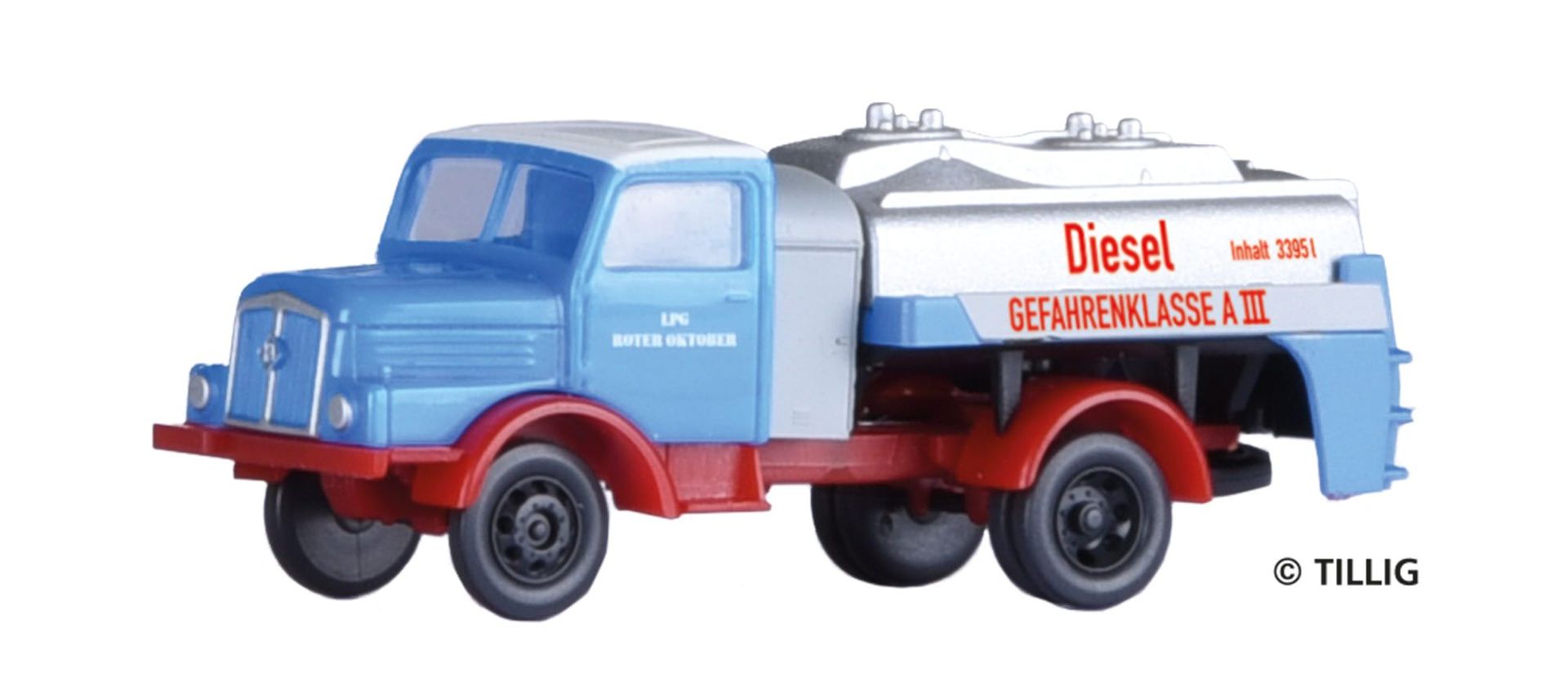 Tillig 19065 - LKW H3A Tankwagen LPG Roter Oktober TT 1:120