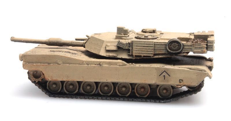 ARTITEC b.v. 6160078 - M1A1 Abrams Desert N train load N 1:160