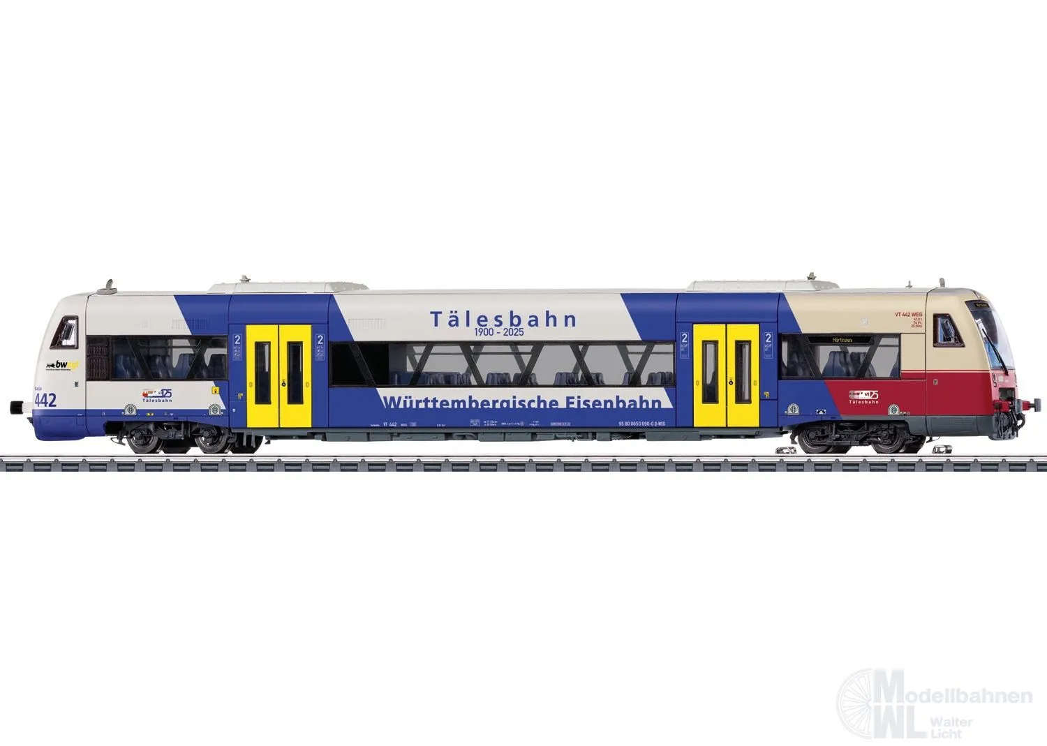 Märklin 36971 - Dieseltriebwagen RS 1 BR 650 WEG Ep.VI H0/WS Sound