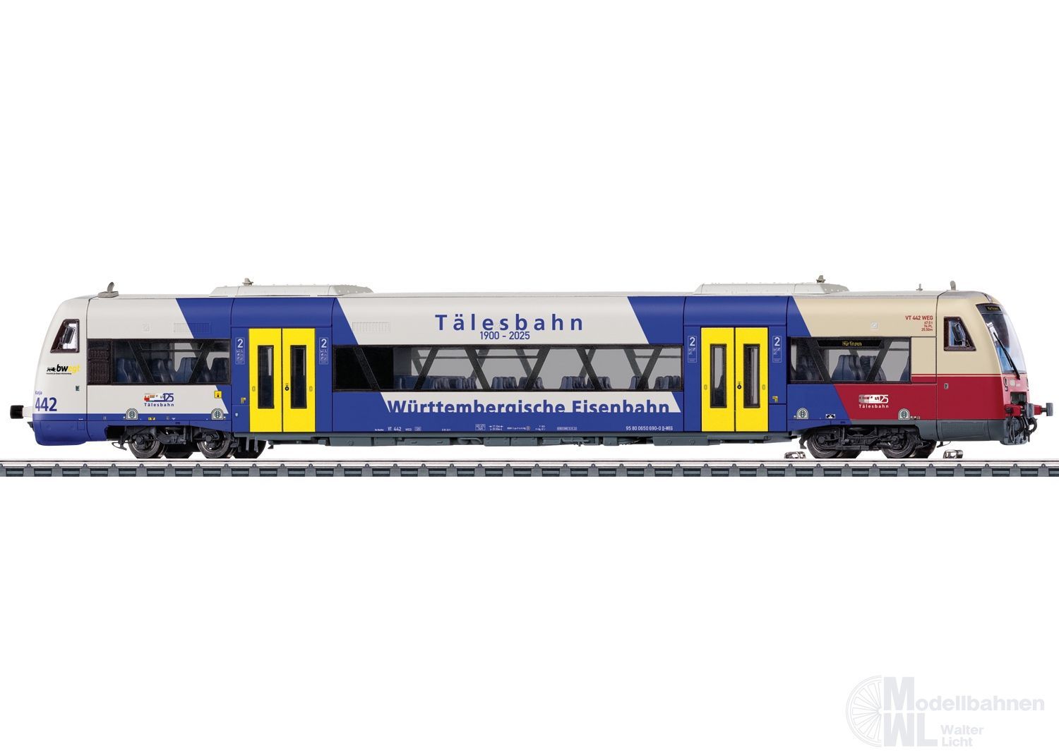 Märklin 36971 - Dieseltriebwagen RS 1 BR 650 WEG Ep.VI H0/WS Sound