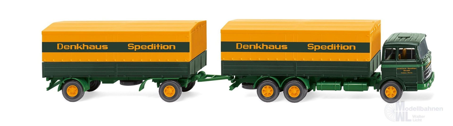 Wiking 045601 - Pritschenhängerzug Mercedes-Benz 2223 Sped. Denkhaus H0 1:87