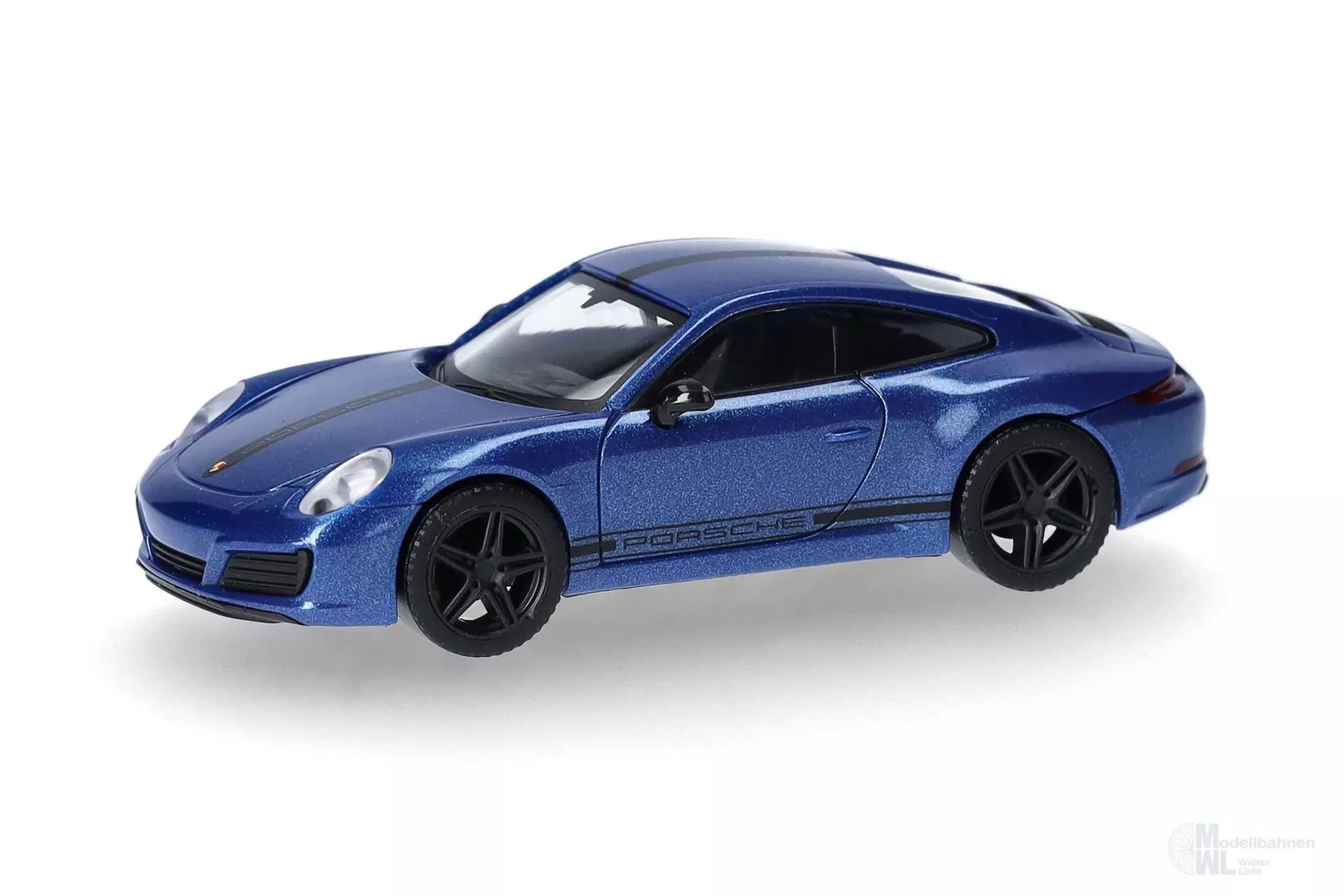Herpa 430418-002 - Porsche 911 Carrera 4 S saphirblau metallic H0 1:87