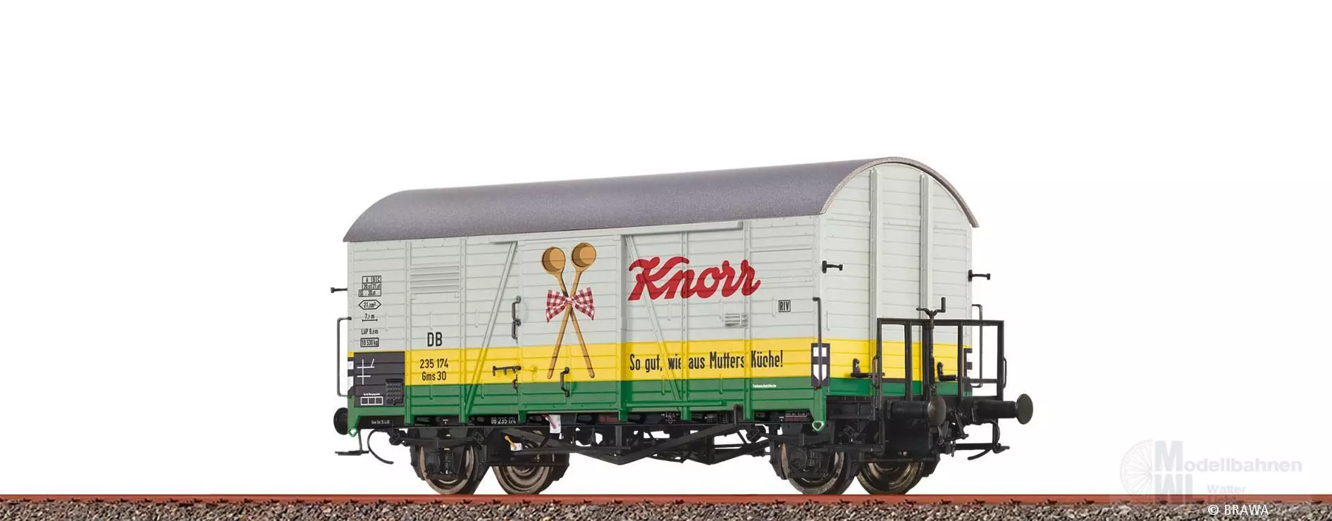 Brawa 51135 - Güterwagen ged. DB Ep.III Knorr H0/GL