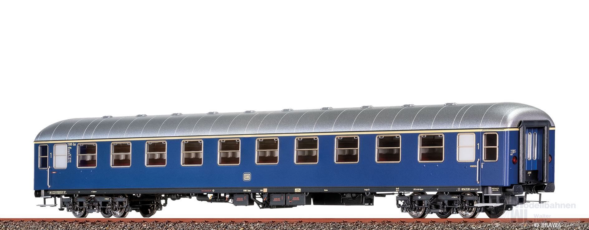 Brawa 58114 - Schnellzugwagen DB Ep.III A4ümg-54 H0/GL Basic+ LED