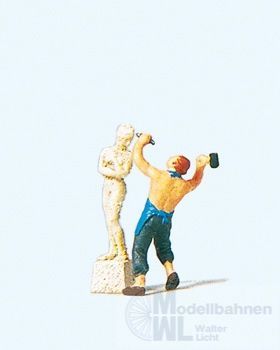 Preiser 29032 - Bildhauer mit Skulptur H0 1:87