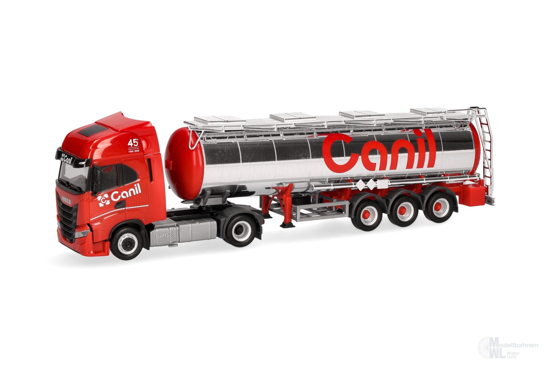 Herpa 319041 - Iveco S-Way Chemietank-Sattelzug Canil Virginio H0 1:87 Herpa 319041 - Iveco S-Way Chemietank-Sattelzug Canil Virginio H0 1:87