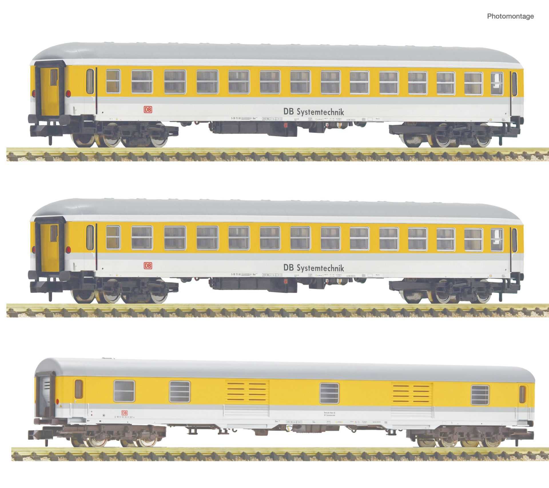 Fleischmann 6260125 - Messwagen Set DB Netz Ep.VI 3.tlg. N 1:160