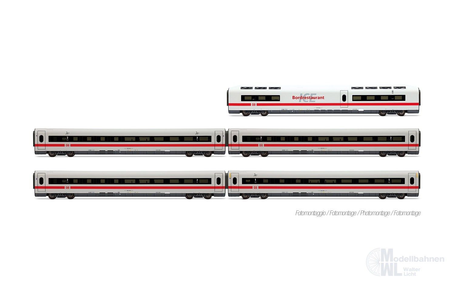 Lima 4684 - Ergänzungswagen Set ICE 1 DB Ep.VI Klimaschützer 5.tlg. H0/GL