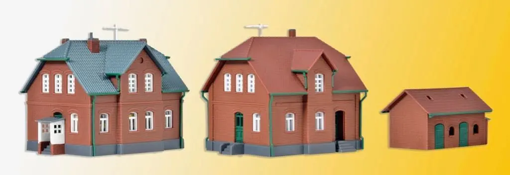 Kibri 36784 - 2 Werkswohnhäuser und 1 Nebengebäude Z 1:220