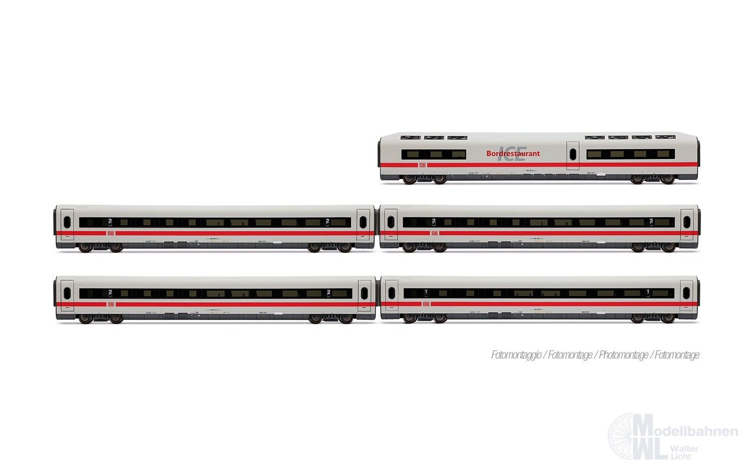 Lima 4686 - Ergänzungswagen Set ICE 1 DB Ep.VI Bock auf Graubünden 5.tlg. H0/GL