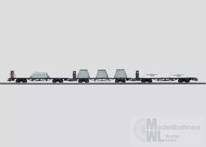 Märklin 46283 - MÄRKLIN - Wagen-Set K.Bay.Sts.B. Ep.I Lokomotivfabriken 3.tlg. H0/WS