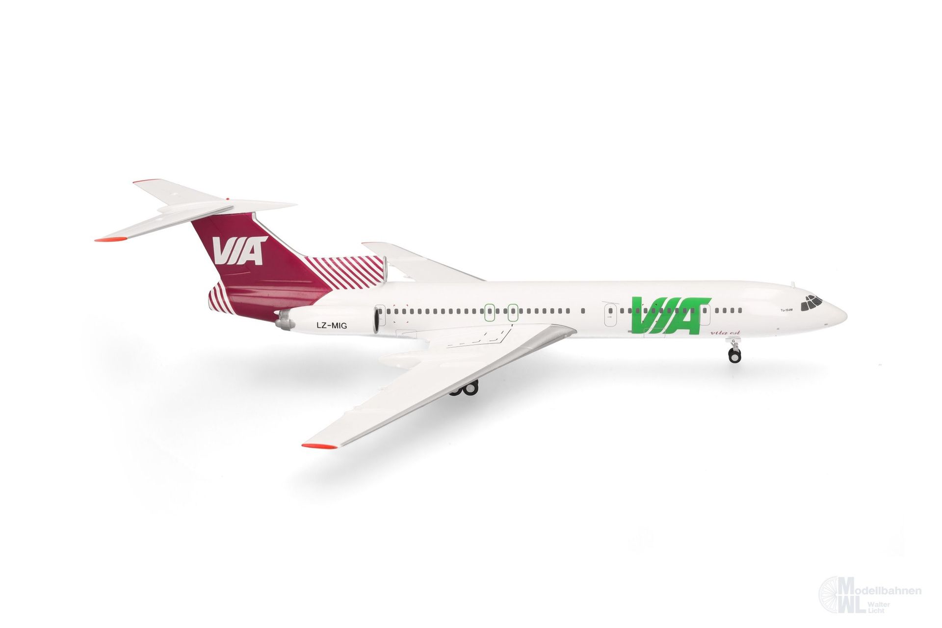 Herpa 573214 - Tupolev TU-154M Air Via 1:200 Herpa 573214 - Tupolev TU-154M Air Via 1:200